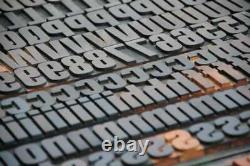 352pcs! Letterpress wood printing blocks 2.13 tall wooden type woodtype block