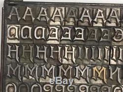 36 Point ATF Acantha Letterpress Type WOW
