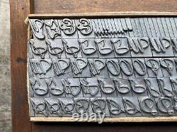36 Pt Grayda Swash Caps American Type Founders Font Letterpress Unused