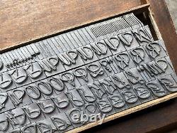 36 Pt Grayda Swash Caps American Type Founders Font Letterpress Unused