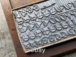 36 Pt Grayda Swash Caps American Type Founders Font Letterpress Unused