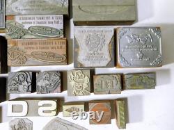 36 pieces vintage letterpress wooden blocks