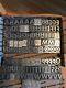 3/4 Inch Metal Letterpress Type, Upper And Lower Case, Numbers And Punctuation