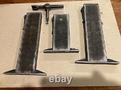 3 Letterpress slide type adjustable Hi-Speed Quoins withkey