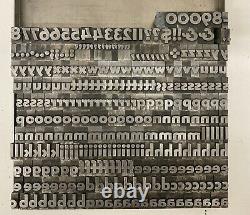 48pt Bernhard Gothic Extra Heavy Foundry Metal Type Letterpress Font Printing