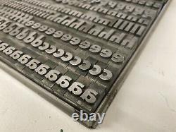 48pt Bernhard Gothic Extra Heavy Foundry Metal Type Letterpress Font Printing