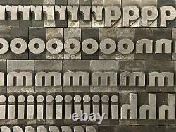 48pt Bernhard Gothic Extra Heavy Foundry Metal Type Letterpress Font Printing