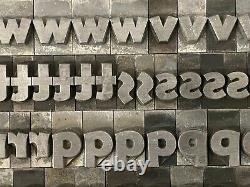 48pt Bernhard Gothic Extra Heavy Foundry Metal Type Letterpress Font Printing