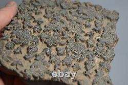 4 Antique Wooden Printing Block Floral Motif Plant Patterns From India Vintage