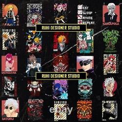 500 Premium Latest Anime T-shirt Design bundle for POD Instant Delivery-Vol. 3