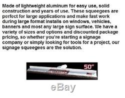 50 Alumalite Squeegee /burnisher For Sign Vinyl Graphic Screen Printing Signage