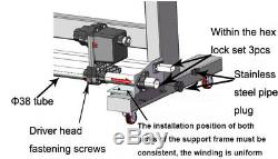 54'' 64'' 74'' Auto Media Take up Reel System Paper Pickup Roller with 2 Motors