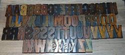 57 2 Wood Letterpress Printing Blocks Type Alphabet