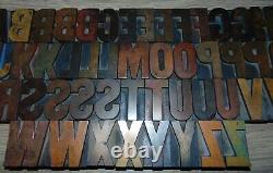 57 2 Wood Letterpress Printing Blocks Type Alphabet