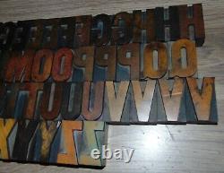 57 2 Wood Letterpress Printing Blocks Type Alphabet