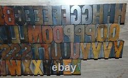 57 2 Wood Letterpress Printing Blocks Type Alphabet