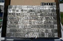 60pt Huge Font Bodoni Bold Italic Letterpress Letters Metal Typeset 14 Lbs