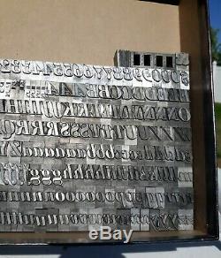 60pt Huge Font Bodoni Bold Italic Letterpress Letters Metal Typeset 14 Lbs