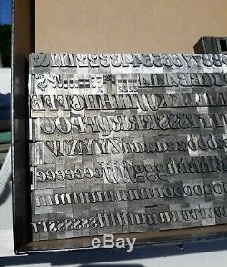 60pt Huge Font Bodoni Bold Italic Letterpress Letters Metal Typeset 14 Lbs