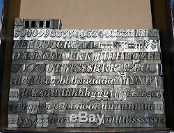 60pt Huge Font Bodoni Bold Italic Letterpress Letters Metal Typeset 14 Lbs