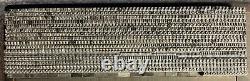 6 Pt Heavy Copperplate Gothic  + Quads Only Set 1200+ Pieces No Lowercase