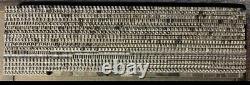 6 Pt Heavy Copperplate Gothic  + Quads Only Set 1200+ Pieces No Lowercase