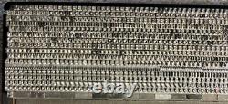 6 Pt Heavy Copperplate Gothic  + Quads Only Set 1200+ Pieces No Lowercase