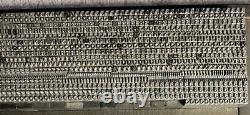 6 Pt Heavy Copperplate Gothic  + Quads Only Set 1200+ Pieces No Lowercase
