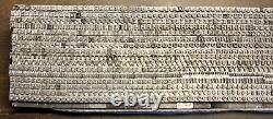 6 Pt Heavy Copperplate Gothic  + Quads Only Set 1200+ Pieces No Lowercase