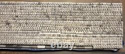 6 Pt Heavy Copperplate Gothic  + Quads Only Set 1200+ Pieces No Lowercase
