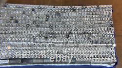6 Pt Heavy Copperplate Gothic  + Quads Only Set 1200+ Pieces No Lowercase