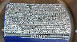 6 Pt Heavy Copperplate Gothic  + Quads Only Set 1200+ Pieces No Lowercase