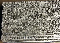 6 pt Light Copperplate Gothic No. 1-4 (We THINK), Huge Set over 1900 Pieces