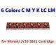 6pcs Chip Permanent For Mimaki Jv33 / Jv5 Ss21 Cartridge C M Y K Lc Lm