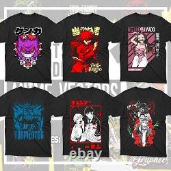 700+ Anime Vectors T-shirt Designs Bundle