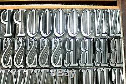 72pt Elongated Roman Shaded. Stephenson Blake Fdry. Letterpress Type