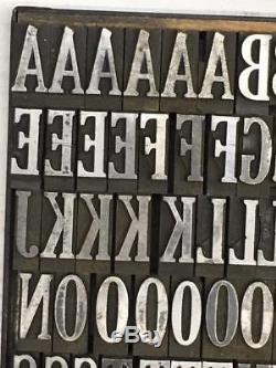 84 Point Cheltenham Bold Extra Condensed Letterpress Type
