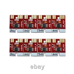 8Pcs Chip Permanent for Mimaki JV33 CJV30 SS21 Cartridge 2 x CMYK Auto Reset