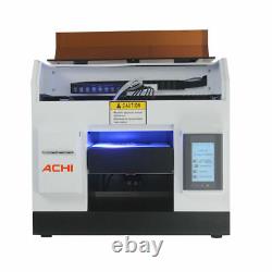 ACHI A4 UV Printer Flatbed Printer Epson L800 Metal Phone Case Sign Printing USA
