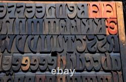 ART NOUVEAU Eckmann letterpress wood printing blocks 155pcs 2.83 wooden type