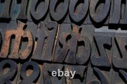 ART NOUVEAU Eckmann letterpress wood printing blocks 155pcs 2.83 wooden type