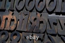ART NOUVEAU Eckmann letterpress wood printing blocks 155pcs 2.83 wooden type