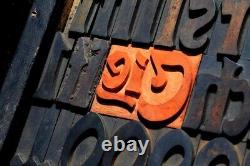 ART NOUVEAU Eckmann letterpress wood printing blocks 155pcs 2.83 wooden type