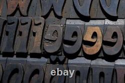 ART NOUVEAU Eckmann letterpress wood printing blocks 155pcs 2.83 wooden type