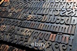 ART NOUVEAU Eckmann letterpress wood printing blocks 155pcs 2.83 wooden type