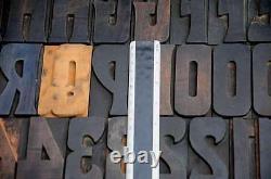 ART NOUVEAU letterpress wood printing blocks 128pcs 3.54 wooden type print