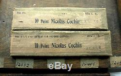 ATF NOS 10pt Nicholas Cochin Lower-case Original 1920's Wraps