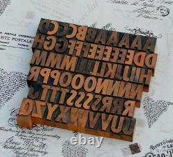 A-Z letterpress printing blocks type vintage printer letter typography antique´