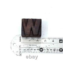 A to Z 26 Letterpress Letter Wood Type Printers Block collection(Tx-32)