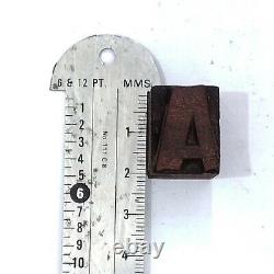 A to Z 26 Letterpress Letter Wood Type Printers Block collection(Tx-32)